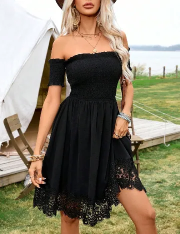 Rochie scurta SHEIN CURVE, negru Negru