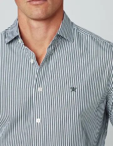 Camasa HACKETT, alb/verde Verde