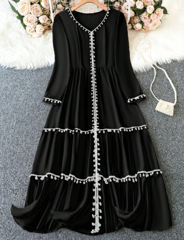 Rochie lunga SHEIN CURVE, negru