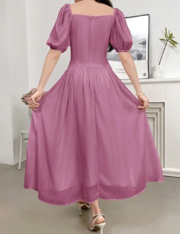 Rochie medie SHEIN, roz pudra