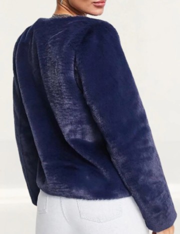 Jacheta Unreal Fur, bleumarin