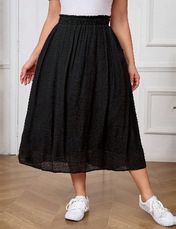 Fusta SHEIN CURVE, negru