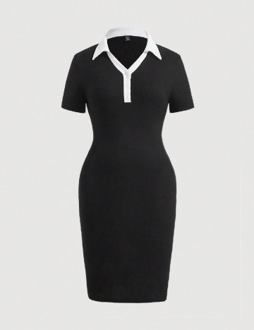 Rochie scurta SHEIN CURVE, negru