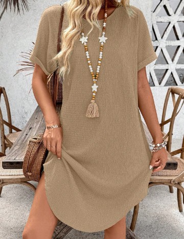 Rochie scurta SHEIN, crem