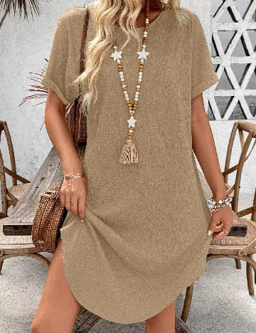 Rochie scurta SHEIN, crem Crem
