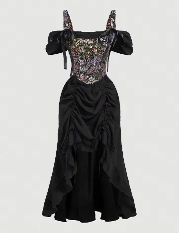 Rochie lunga SHEIN, negru Negru