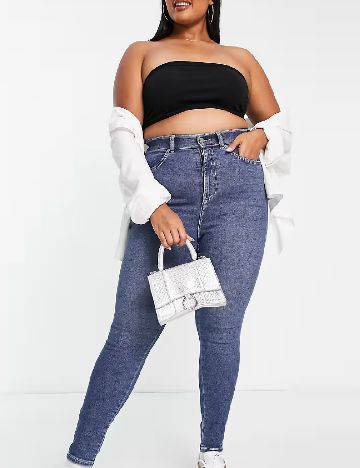 Blugi DRDENIM Plus Size, albastru
