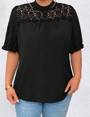 Bluza SHEIN CURVE, negru Negru