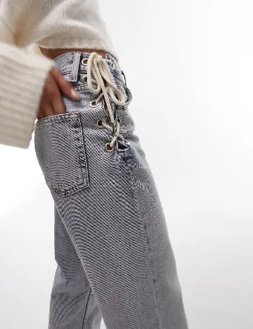 Blugi Top Shop, bleu Albastru