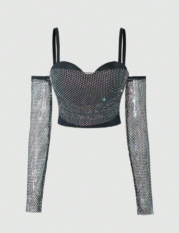 Top SHEIN, negru