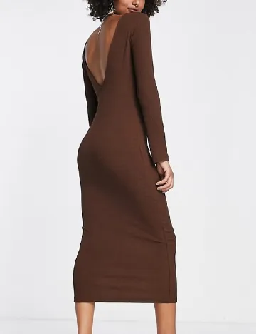 Rochie medie Envii, maro Maro