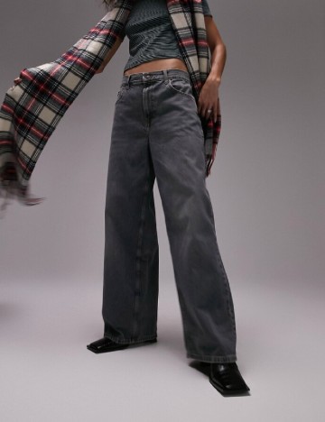 Blugi Top Shop, gri