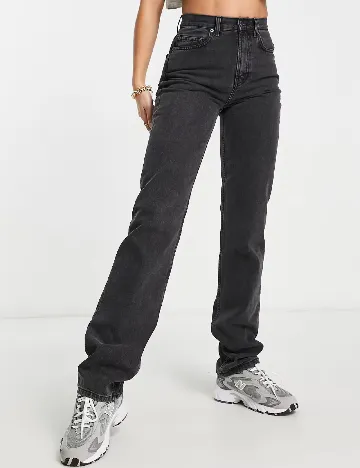 Blugi ASOS, gri Negru
