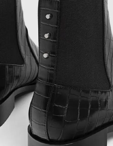Botine Stradivarius, negru Negru