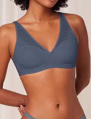 Sutien Triumph, albastru Albastru