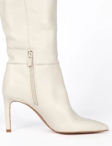 Cizme Stradivarius, crem Crem