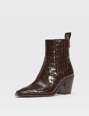 Botine Stradivarius, maro Maro