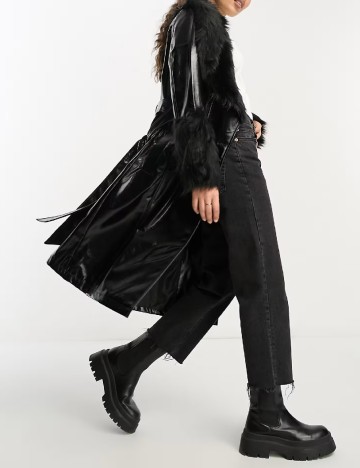 Trench Violet Romance, negru