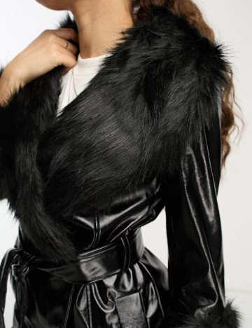 Trench Violet Romance, negru
