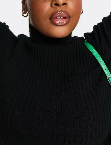 Bluza ASOS Curve, negru Negru