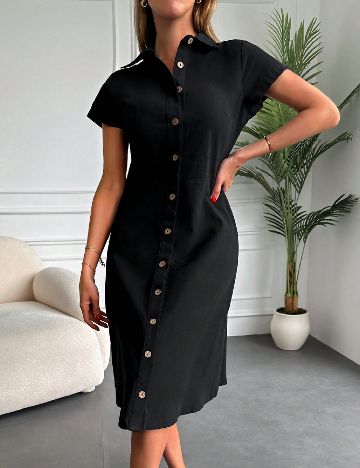 Rochie medie Samdan, negru