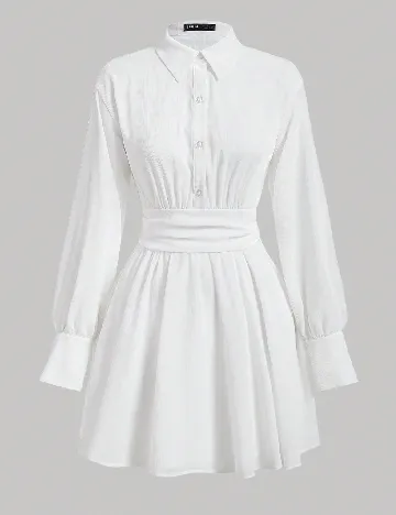 Rochie scurta SHEIN, alb Alb