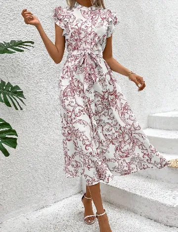 Rochie medie SHEIN, mix culori Alb