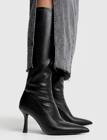 Cizme Stradivarius, negru Negru