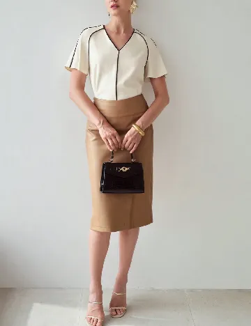 Bluza MOTF, bej Crem