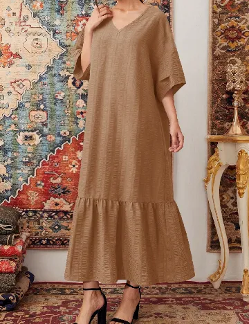 Rochie lunga SHEIN, maro deschis Maro