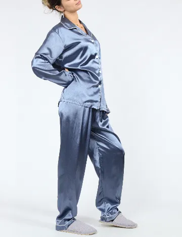 Pijama SHEIN, albastru Albastru