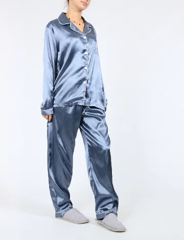 Pijama SHEIN, albastru Albastru