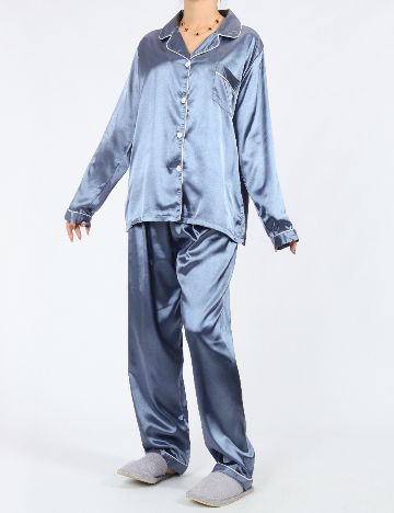 Pijama SHEIN, albastru