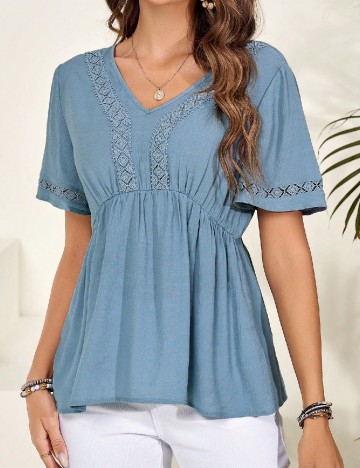 Bluza Emery Rose, albastru