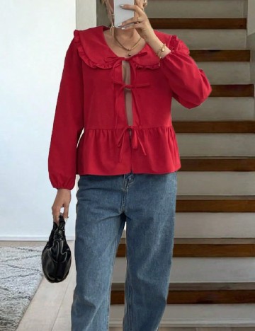 Bluza SHEIN, rosu
