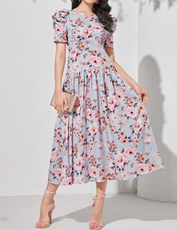 Rochie medie SHEIN, floral print