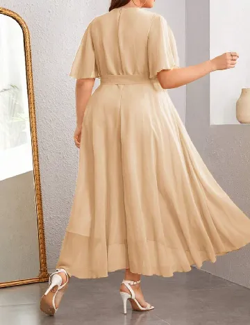 Rochie lunga SHEIN CURVE, crem Crem