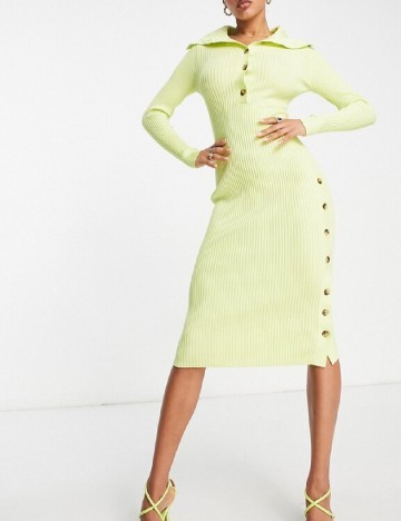 Rochie medie Aria Cove, verde