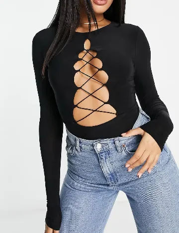 Body naked wardrobe Maternity, negru Negru