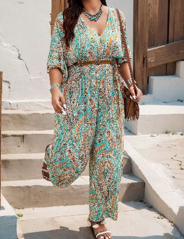 Salopeta SHEIN CURVE, mix culori