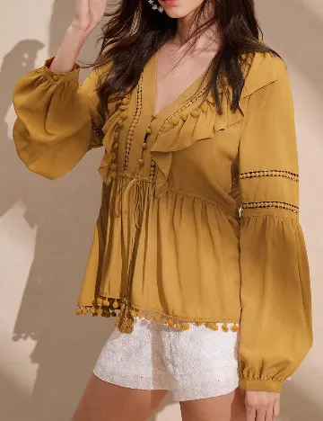 Bluza Anewsta, galben Galben