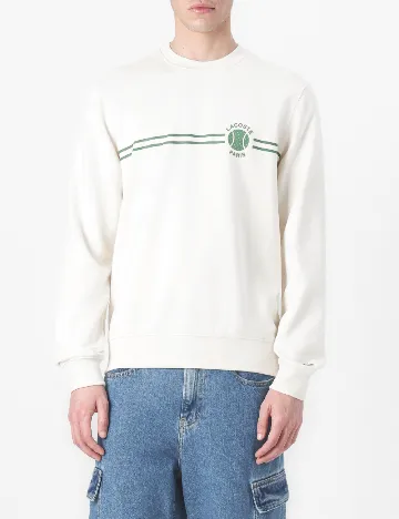 Bluza Lacoste, alb Alb