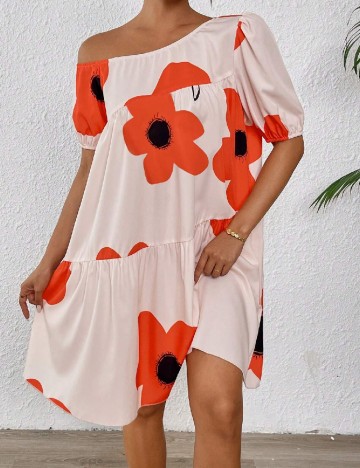 Rochie scurta SHEIN, piersica