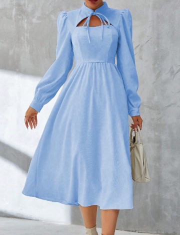 Rochie medie SHEIN CURVE, albastru