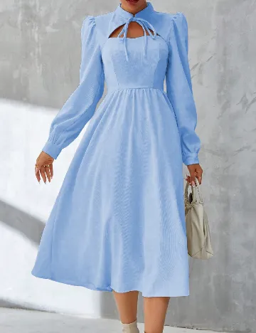 Rochie medie SHEIN CURVE, albastru Albastru