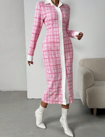 Rochie medie SHEIN, roz