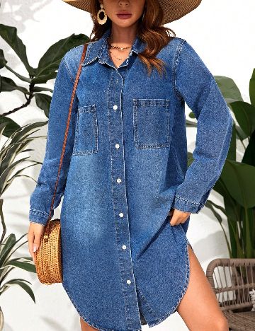 Rochie scurta SHEIN, albastru
