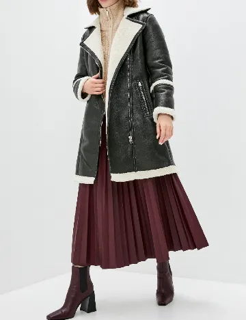 Palton Top Shop, verde inchis Verde