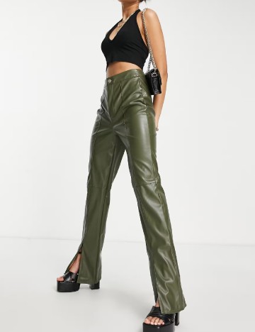 Pantaloni Missguided, verde