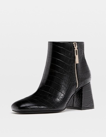 Botine Stradivarius, negru